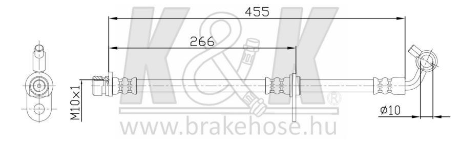 

Шланг Тормозной K&K Ft1081 Honda Cr-V Re# 07- Задн. K&K арт. FT1081
