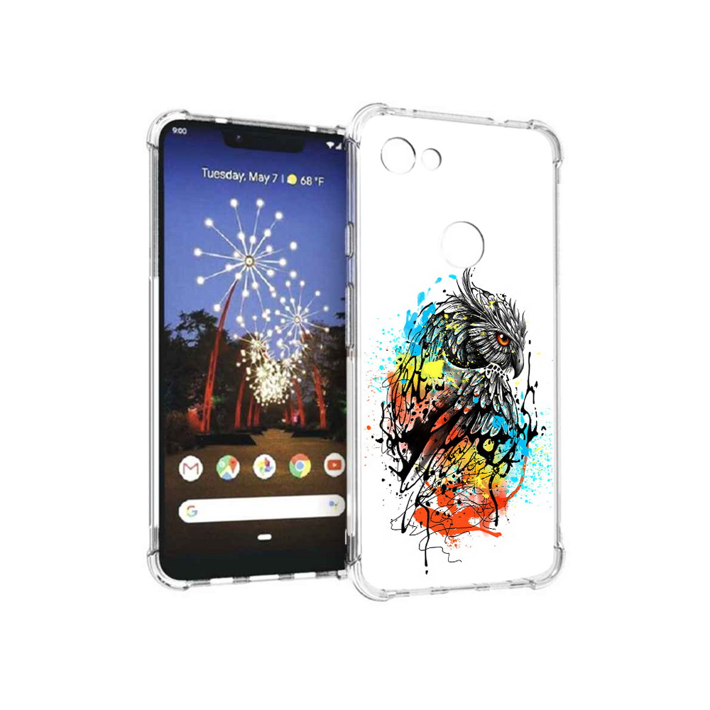 

Чехол MyPads Tocco для Google Pixel 3 XL Творческая сова, Прозрачный, Tocco