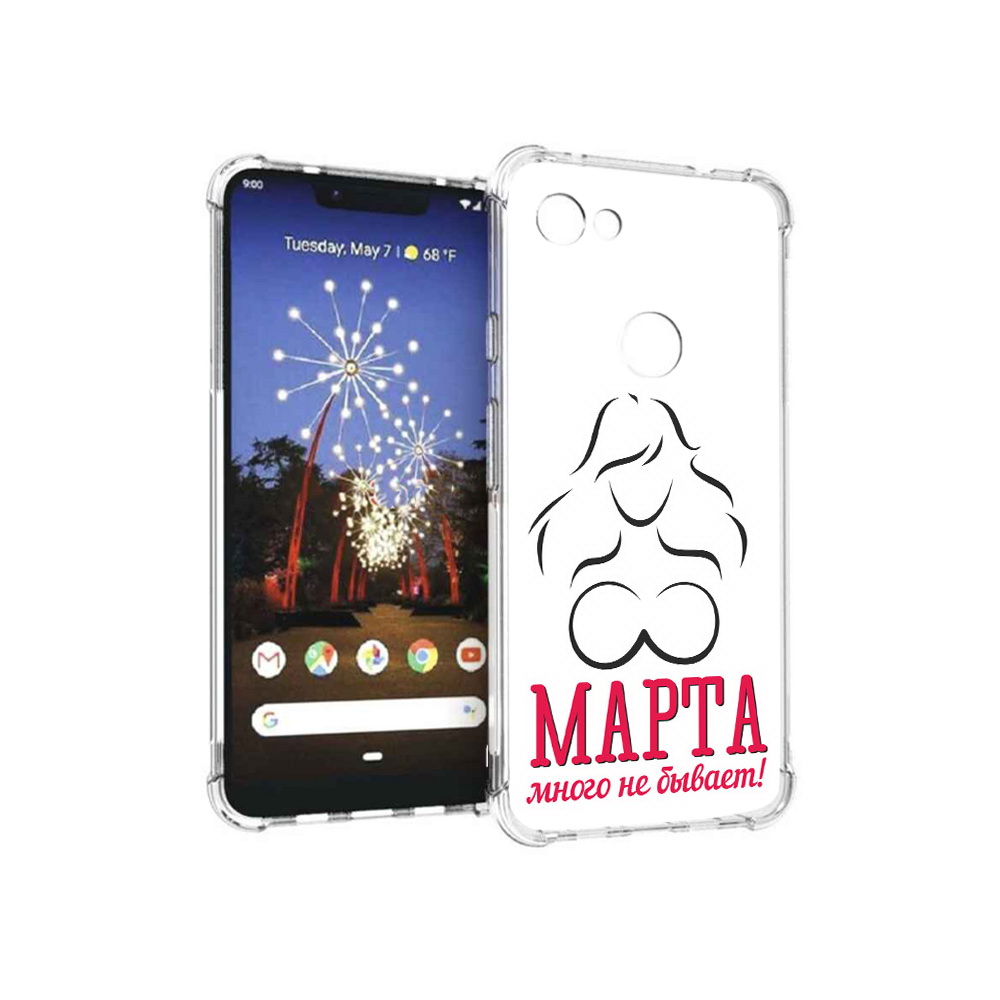 

Чехол MyPads Tocco для Google Pixel 3 XL 8 марта много не бывает, Прозрачный, Tocco