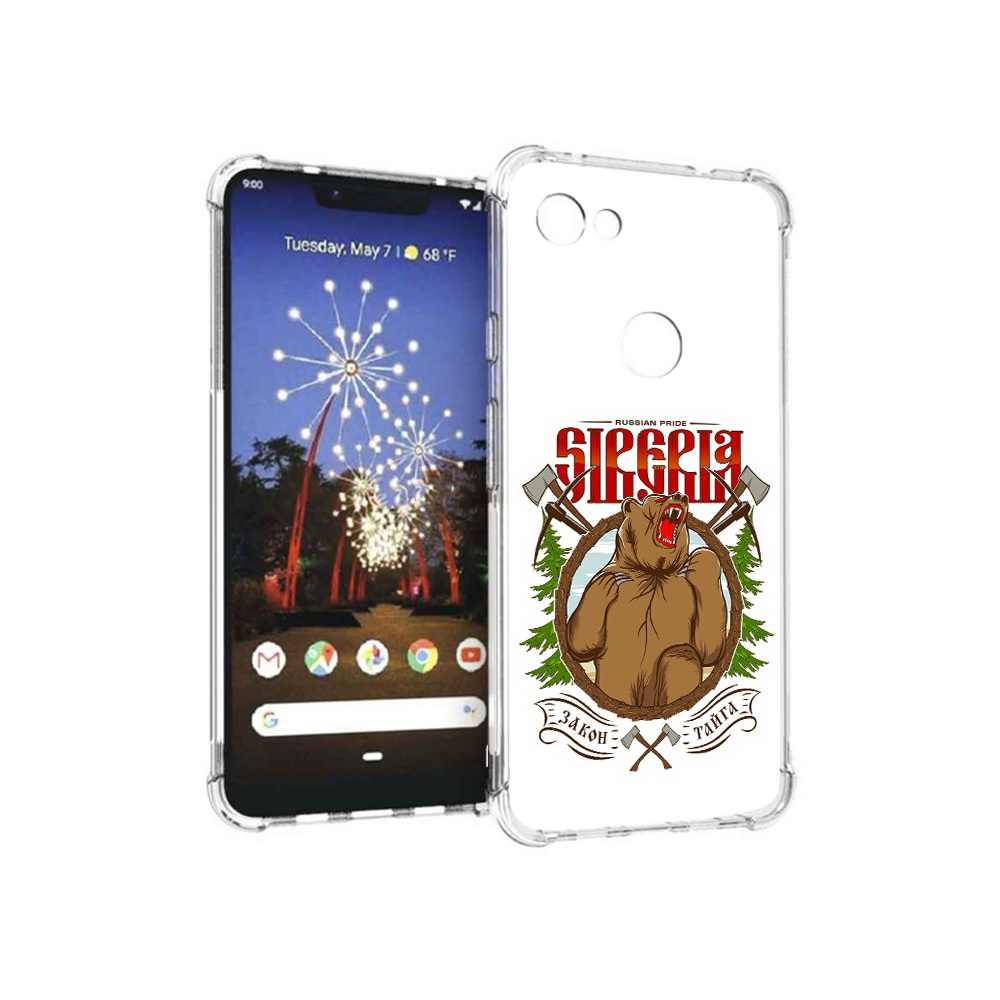 

Чехол MyPads Tocco для Google Pixel 3 XL Тайга, Прозрачный, Tocco