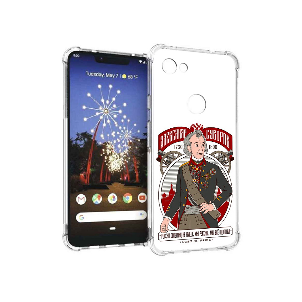 

Чехол MyPads Tocco для Google Pixel 3 XL Суворов, Прозрачный, Tocco