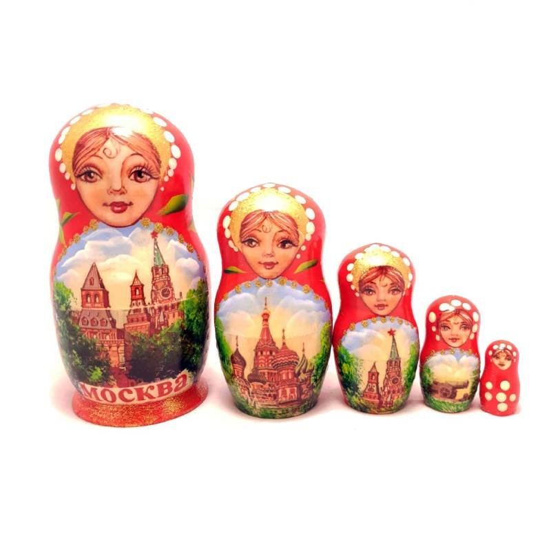 

Матрёшка "Московские башни" (5 мест, 12 см)