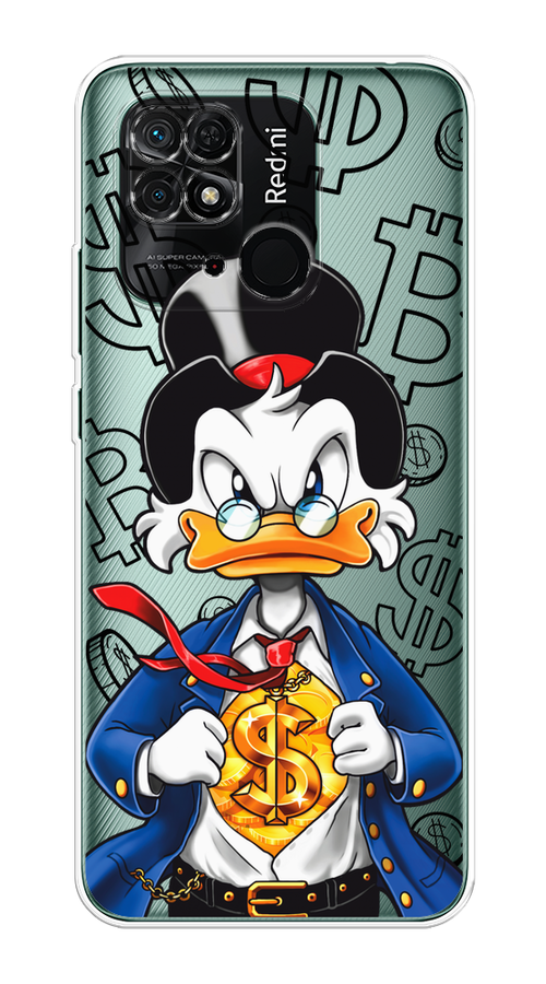 

Чехол на Xiaomi Redmi 10C "Scrooge Goldman", Черный;белый;синий, 313450-1