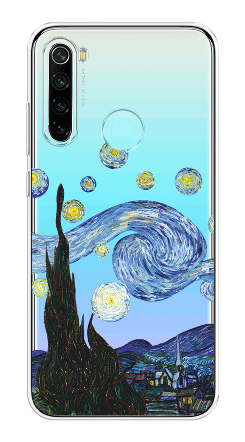 

Чехол на Xiaomi Redmi Note 8 "Ночь Ван Гога", Голубой;синий;черный, 36550-1