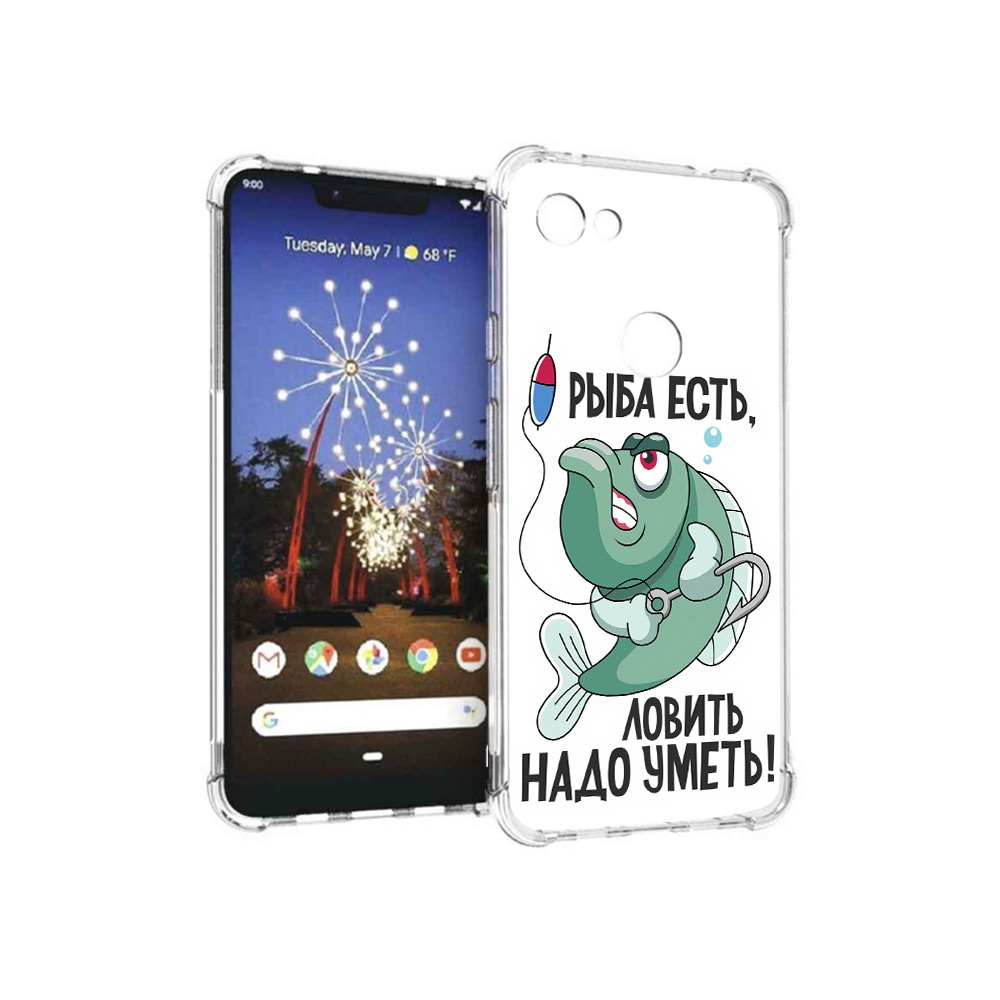 

Чехол MyPads Tocco для Google Pixel 3 XL Рыба есть ,ловить надо уметь, Прозрачный, Tocco