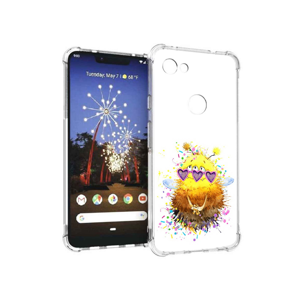 

Чехол MyPads Tocco для Google Pixel 3 XL Пушитый шмель, Прозрачный, Tocco