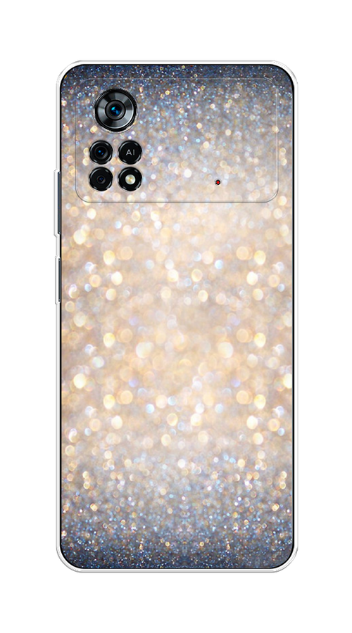 

Чехол на Xiaomi Poco X4 Pro 5G "Мерцание рисунок", Желтый;серый, 313150-1