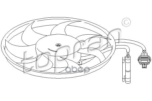 Вентилятор Охлаждения Двигателя Замена Для Hp-207218755 topran арт 207218001 8160₽