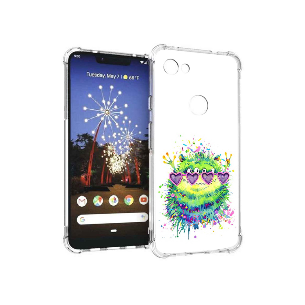 

Чехол MyPads Tocco для Google Pixel 3 XL Пушистый персонаж, Прозрачный, Tocco