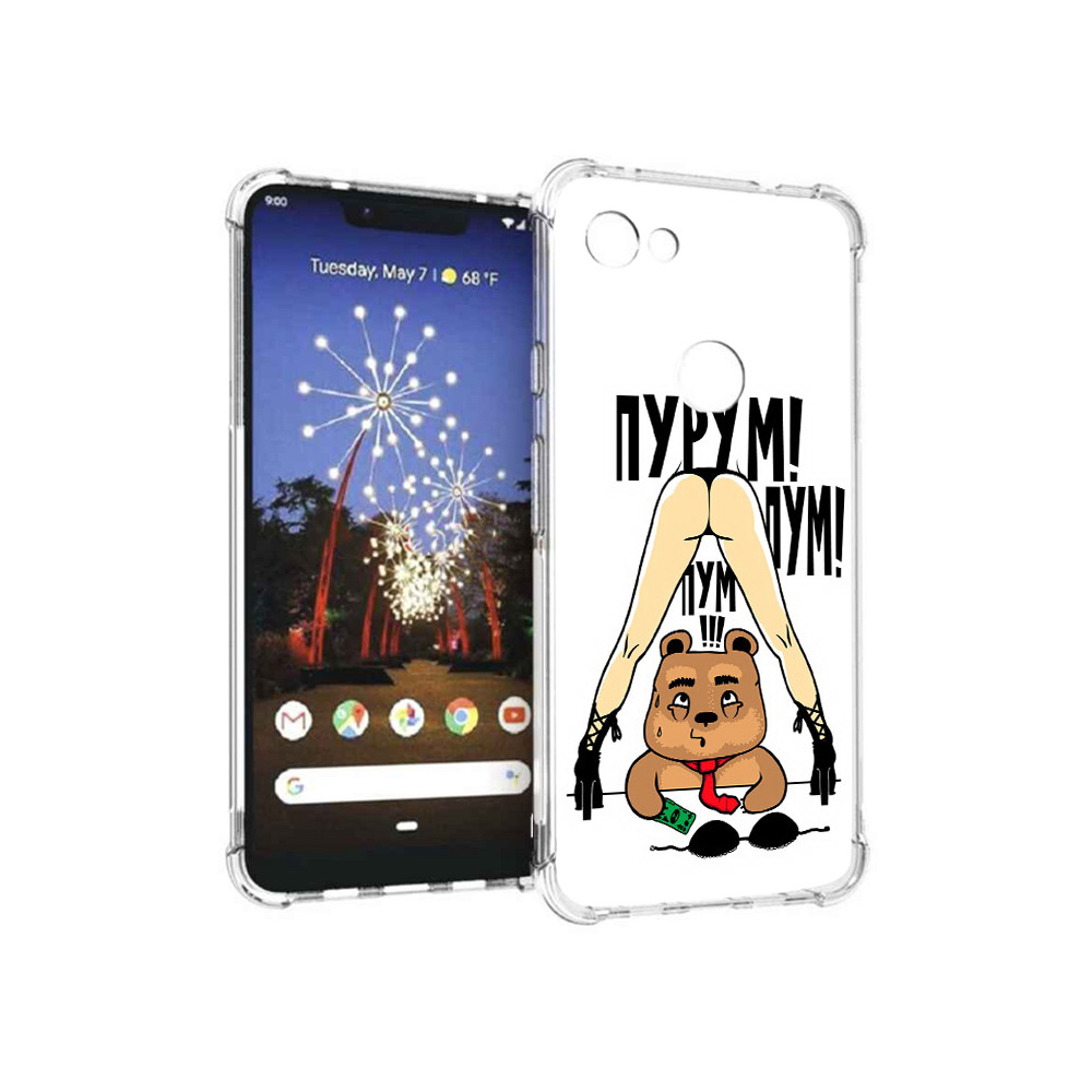 

Чехол MyPads Tocco для Google Pixel 3 XL Пурум пум пум, Прозрачный, Tocco