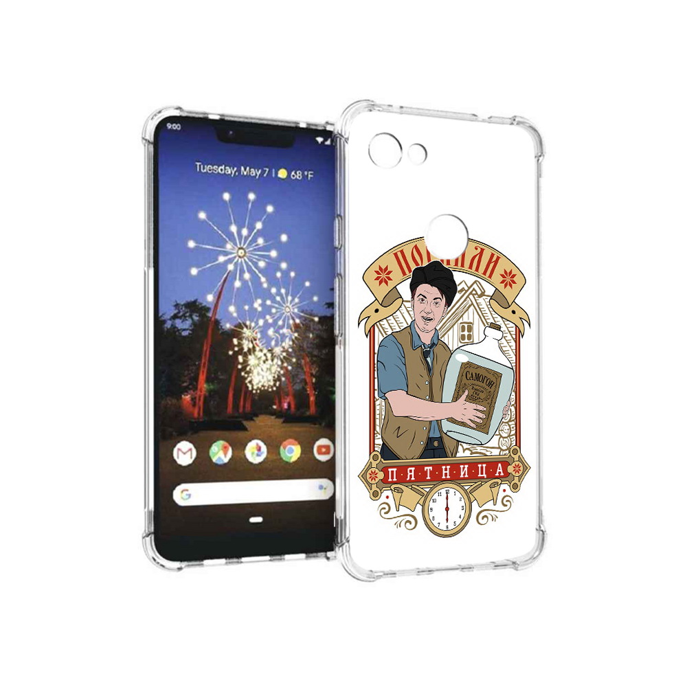 

Чехол MyPads Tocco для Google Pixel 3 XL Погнали пятница, Прозрачный, Tocco