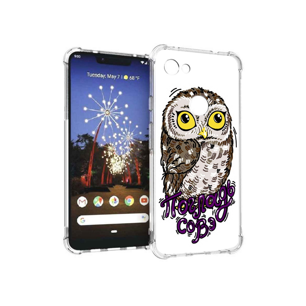 

Чехол MyPads Tocco для Google Pixel 3 XL Погладь Совэ, Прозрачный, Tocco