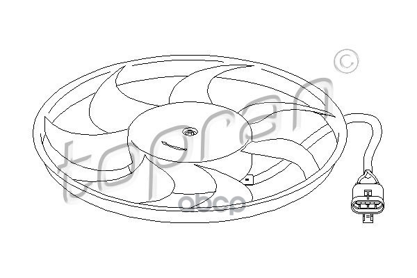 Вентилятор Охлаждения Двигателя Замена Для Hp-207210755 topran арт 207210001 9620₽