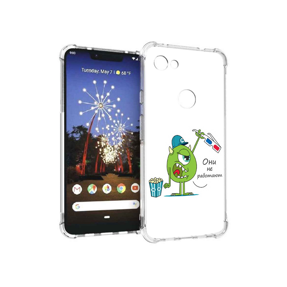 

Чехол MyPads Tocco для Google Pixel 3 XL Очки не работают, Прозрачный, Tocco