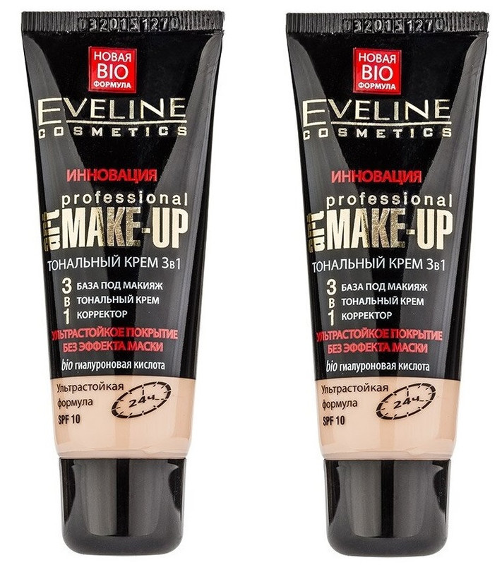 

Тональный крем Eveline Cosmetics Art Professional Make-up Тон Пастельный 30 мл 2 шт