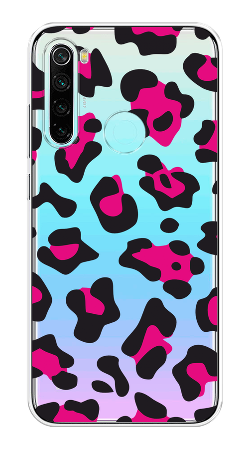 

Чехол на Xiaomi Redmi Note 8 "Pink cow spots", Черный;розовый, 36550-1