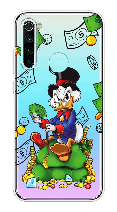 

Чехол на Xiaomi Redmi Note 8 "Scrooge Richness", Черный;синий;зеленый, 36550-1