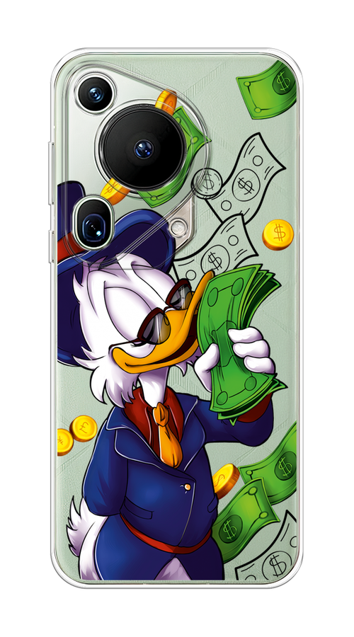 

Чехол на Huawei Pura 70 Ultra "Scrooge McDuck with Money", Синий;зеленый;белый, 6124550-1