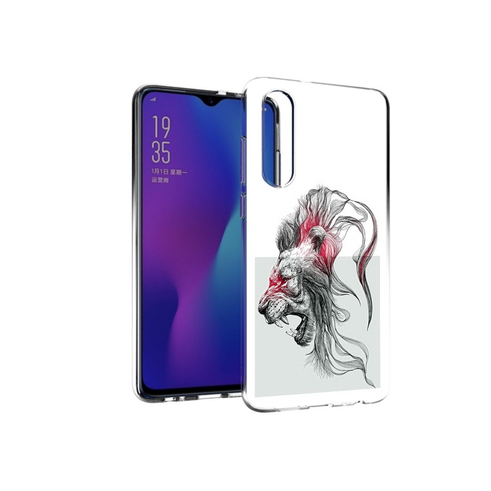 

Чехол MyPads Tocco для Huawei P30 разъяренный лев, Прозрачный, Tocco