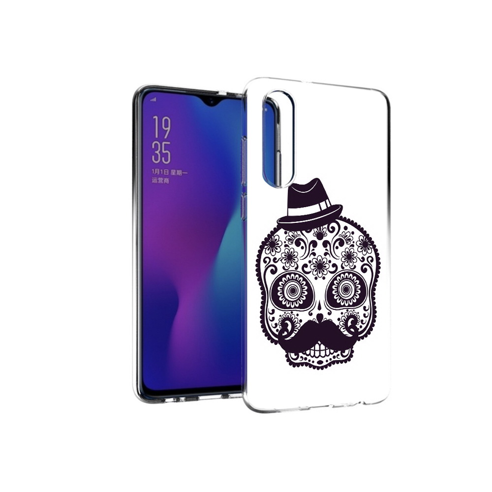 

Чехол MyPads Tocco для Huawei P30 разрисованный скелет, Прозрачный, Tocco