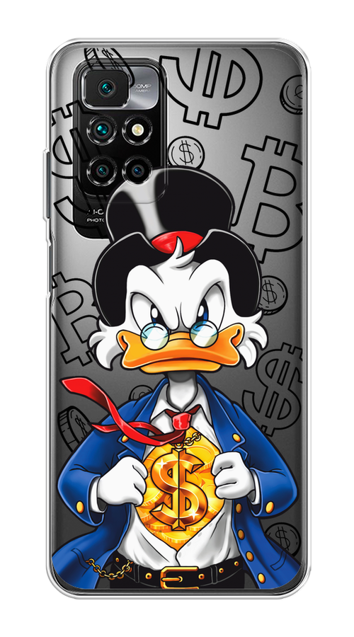 

Чехол на Xiaomi Redmi 10 "Scrooge Goldman", Черный;белый;синий, 311350-1