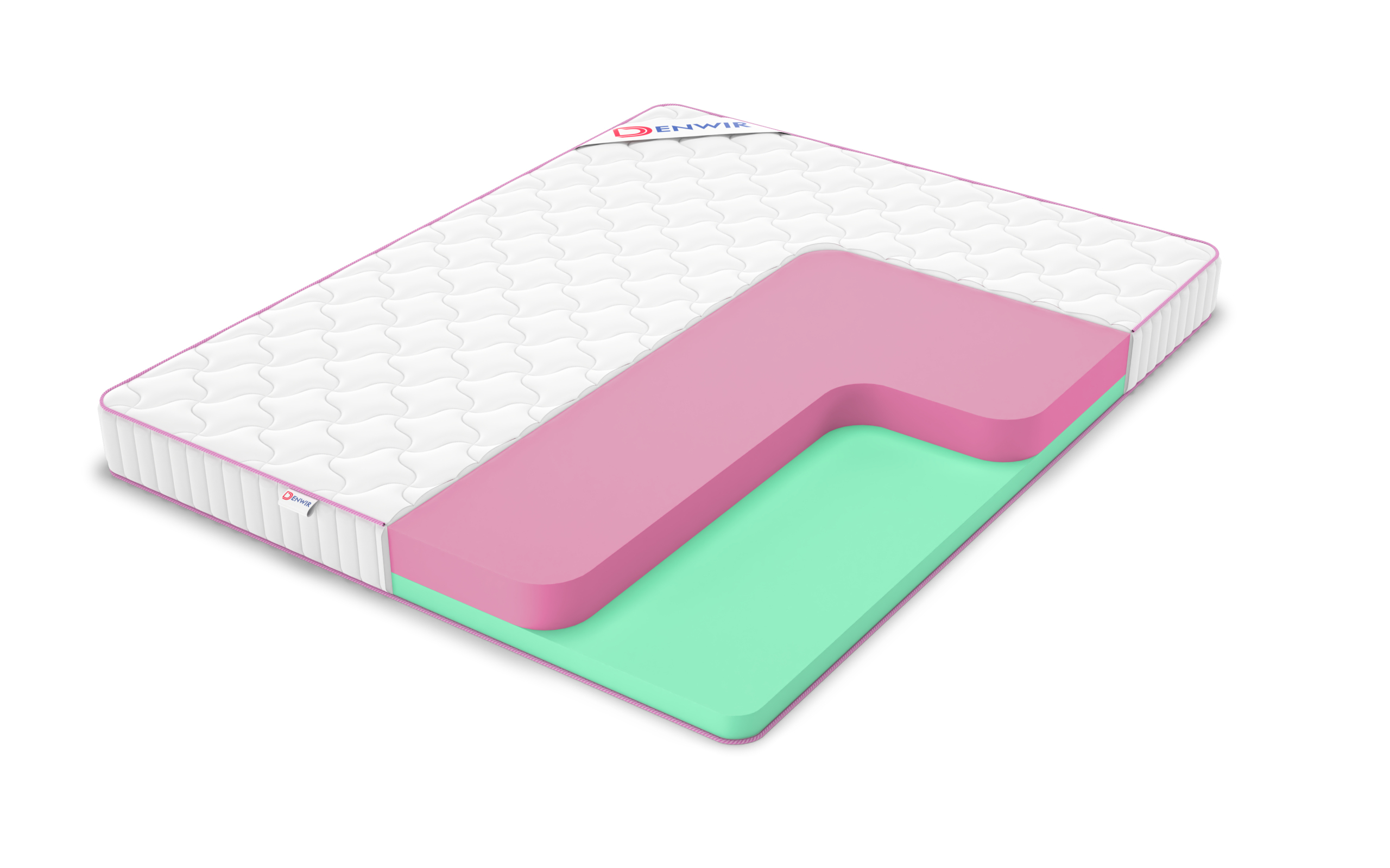 

Матрас Denwir Mega Eco Foam 15 180х195, Бежевый;белый;серый;серебристый, Mega Eco Foam 15