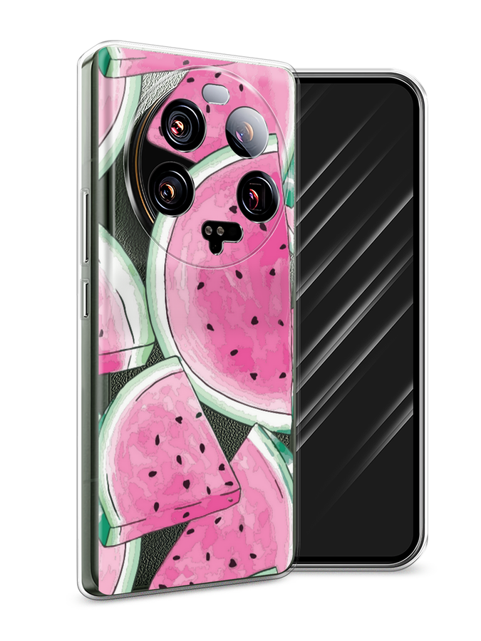 

Чехол Awog на Xiaomi 13 ultra "Акварельные арбузы", Зеленый;белый;розовый, 318650-10