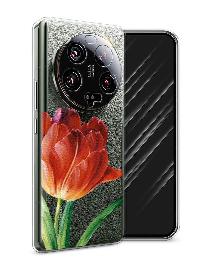 

Чехол Awog на Xiaomi 13 ultra "Красный тюльпан", Оранжевый;зеленый, 318650-8