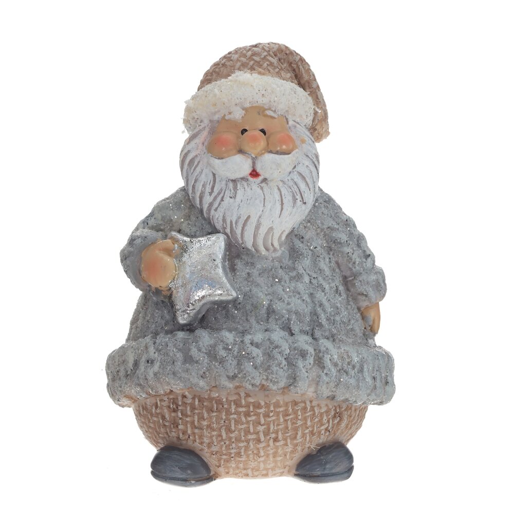

Новогодняя фигурка Remeco collection Дед Мороз 774703 6x5x9 см, Серый, Дед Мороз