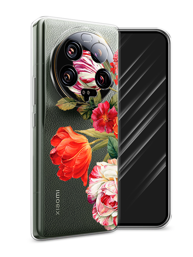 

Чехол Awog на Xiaomi 13 ultra "Весенний букет", Красный;розовый;зеленый, 318650-8