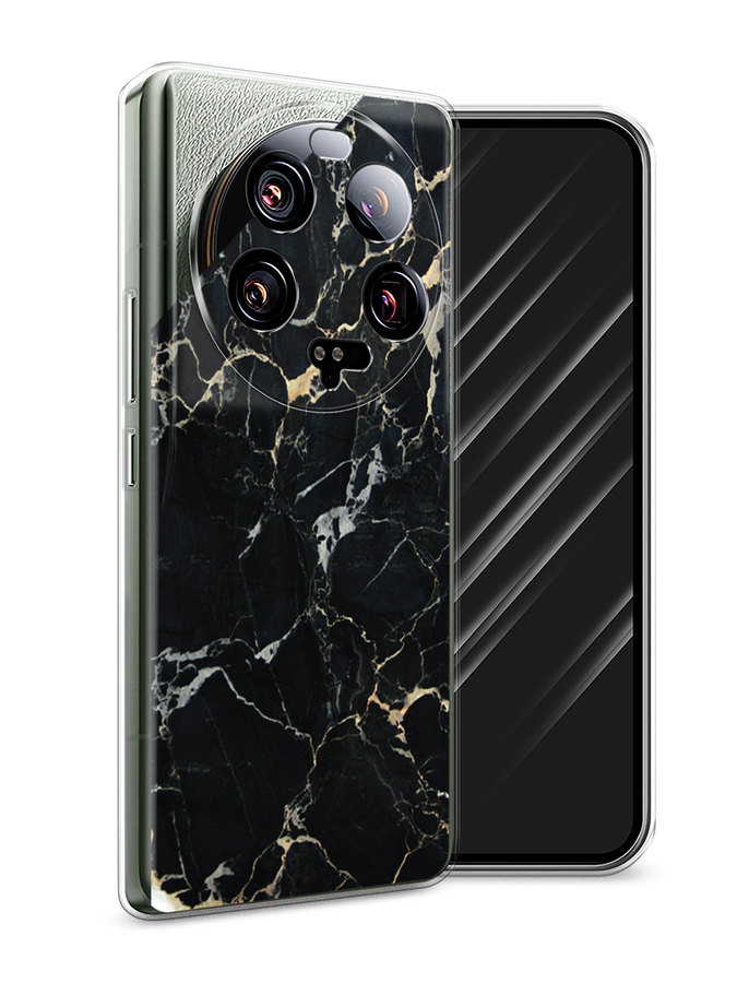 

Чехол Awog на Xiaomi 13 ultra "Черный мрамор уголок", Черный;золотистый, 318650-3
