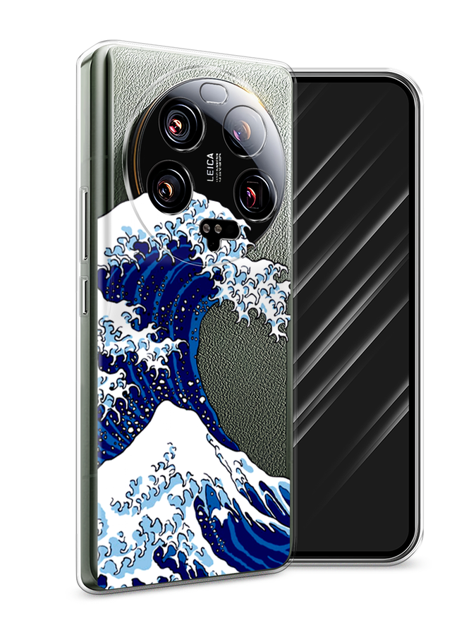 

Чехол Awog на Xiaomi 13 ultra "Волна в Канагаве", Синий;белый, 318650-4