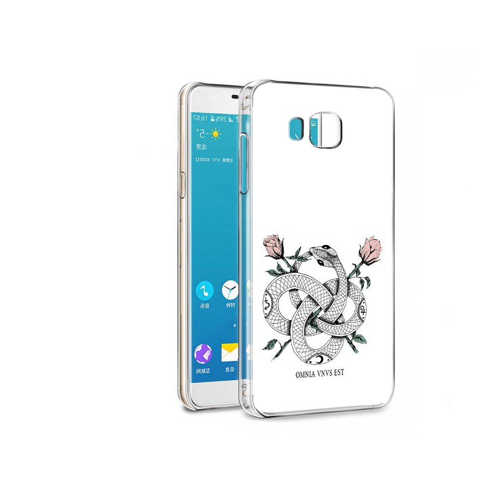 

Чехол MyPads Tocco для Samsung Galaxy C7 нарисованная змея абстракция (PT38867.551.502), Прозрачный, Tocco