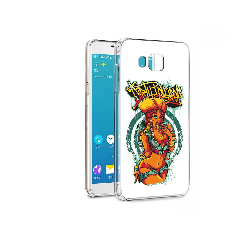 Чехол MyPads Tocco для Samsung Galaxy C7 нарисованная девушка комикс (PT38867.551.500)