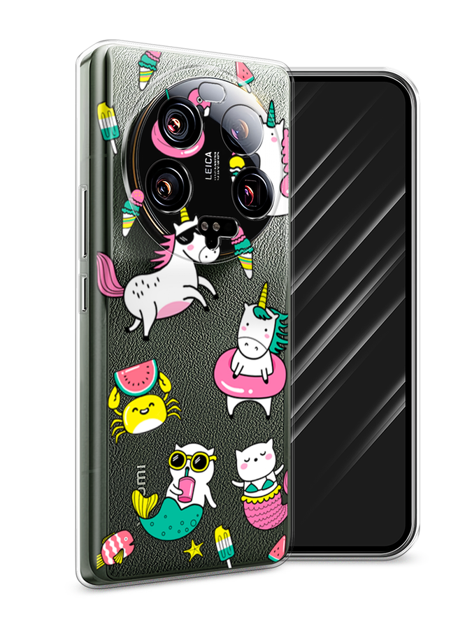 

Чехол Awog на Xiaomi 13 ultra "На отдыхе", Белый;бирюзовый;розовый, 318650-2