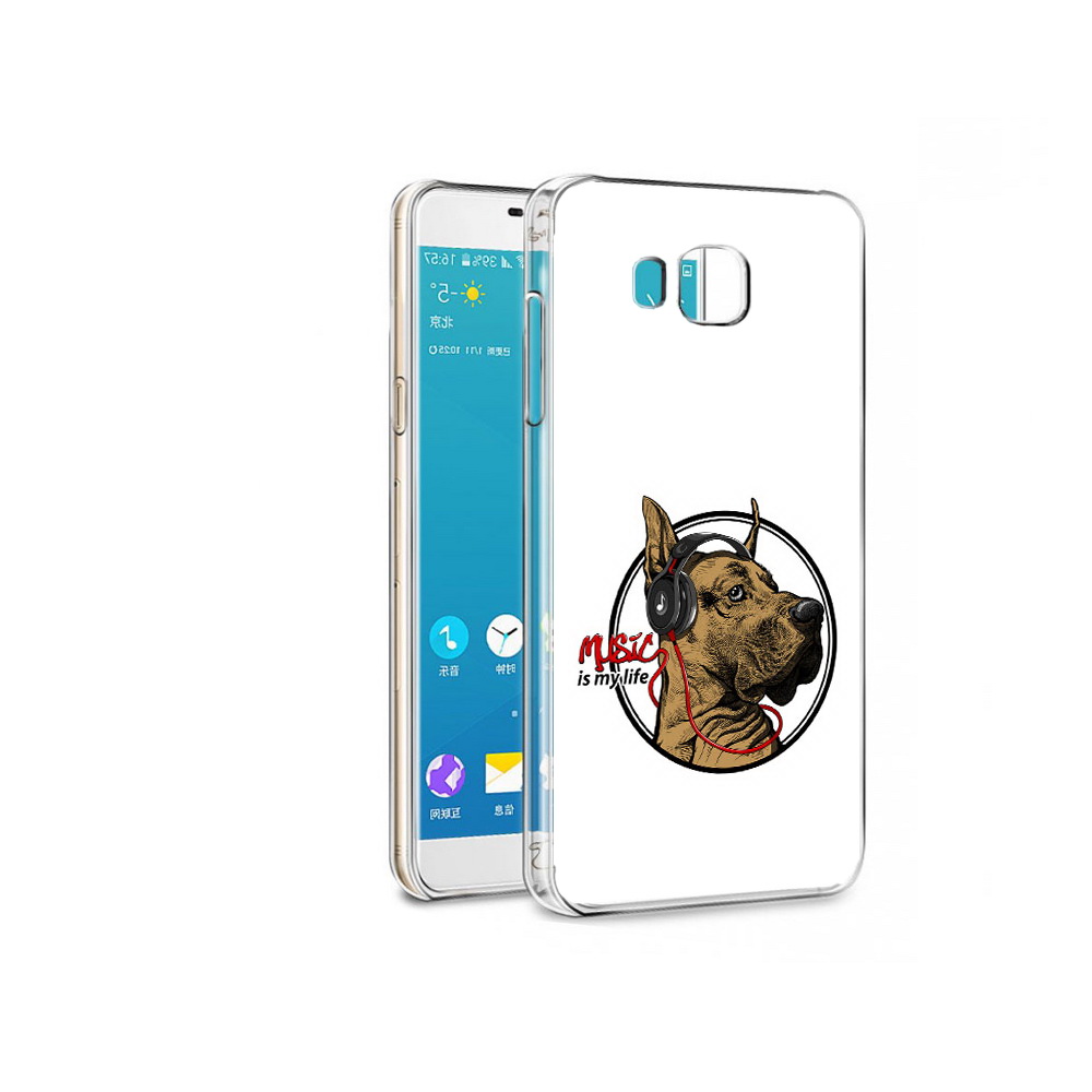 

Чехол MyPads Tocco для Samsung Galaxy C7 музыкальная собака (PT38867.551.490), Прозрачный, Tocco