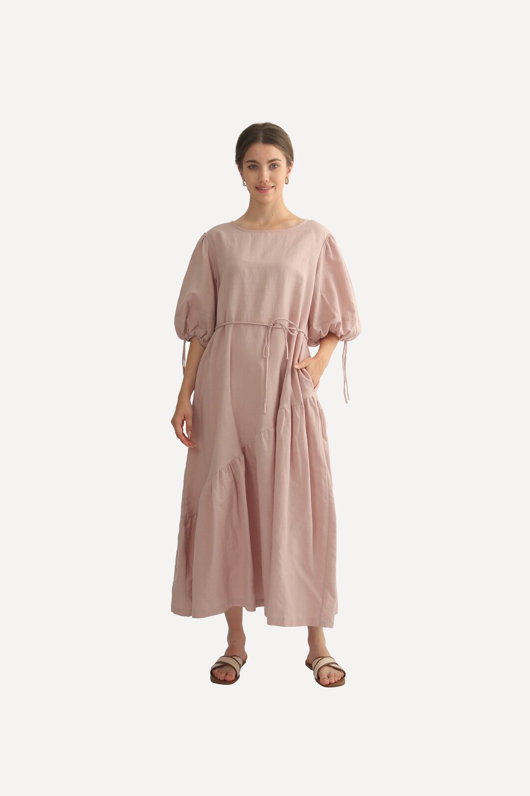 Платье женское Mingul & Meiyeon 223808WLY розовое L