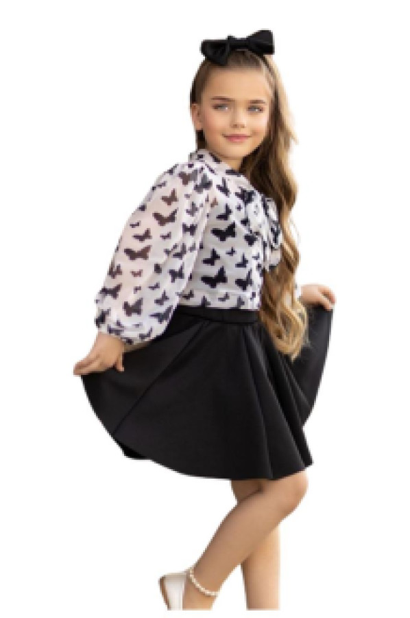 

Костюм с юбкой Ricco Tarz р. 9-10 лет Черный, 2223105012 (доставка из-за рубежа), 2223105012