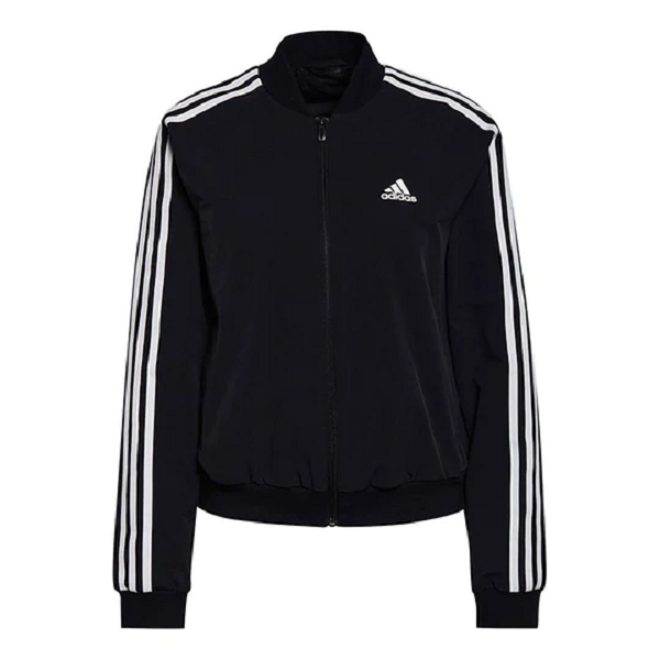 

Олимпийка женская Adidas Essentials 3-Stripes Track GS1352 черная 48 RU, Черный, Essentials 3-Stripes Track