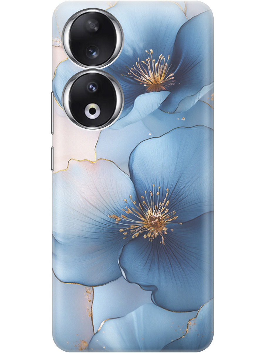 

Силиконовый чехол на Honor 90 с принтом "Голубые ирисы", Прозрачный;голубой;синий, 772618124