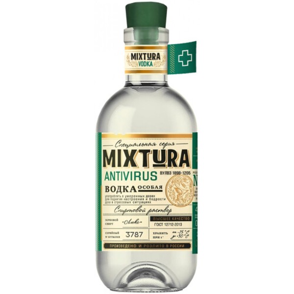 

Водка Микстура Антивирус особая 40% 0.5л