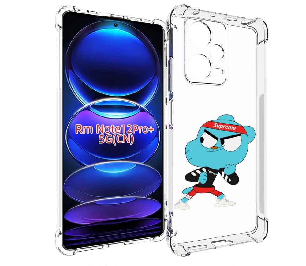 

Чехол MyPads Модный-Гамбол для Xiaomi Redmi Note 12 Pro + Plus, Прозрачный, Tocco