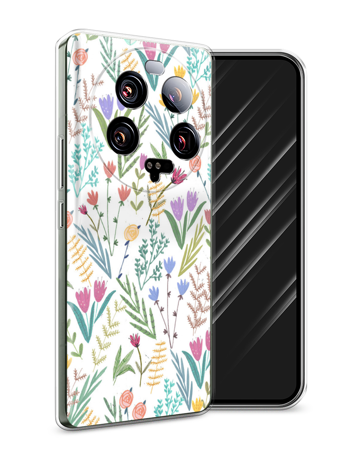 

Чехол Awog на Xiaomi 13 ultra "Полевые цветы рисунок", Белый;зеленый, 318650-8