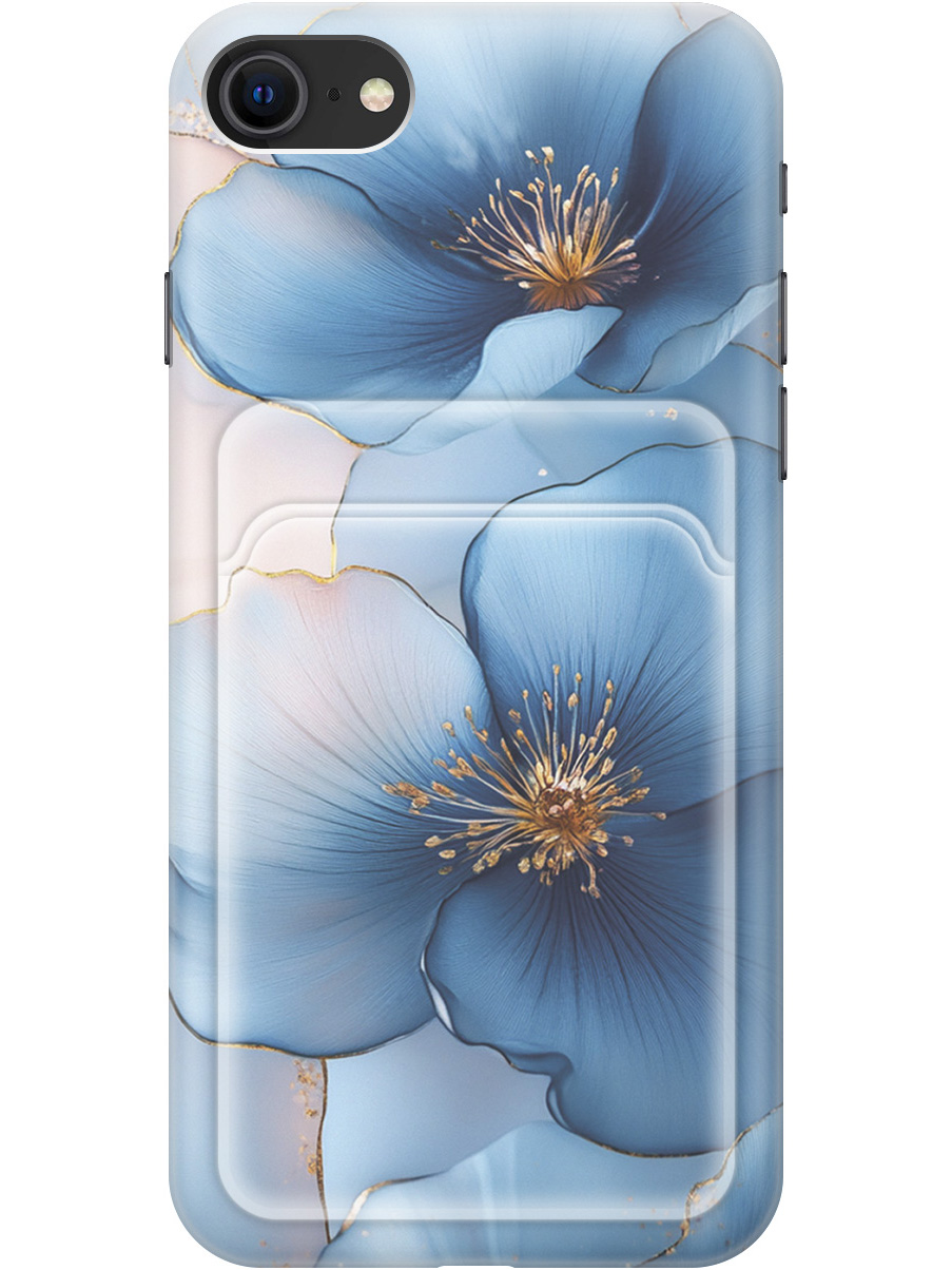 

Силиконовый чехол на Apple iPhone SE (2022)/SE (2020)/8/7 с принтом 827478, Прозрачный;голубой;синий, 713043224