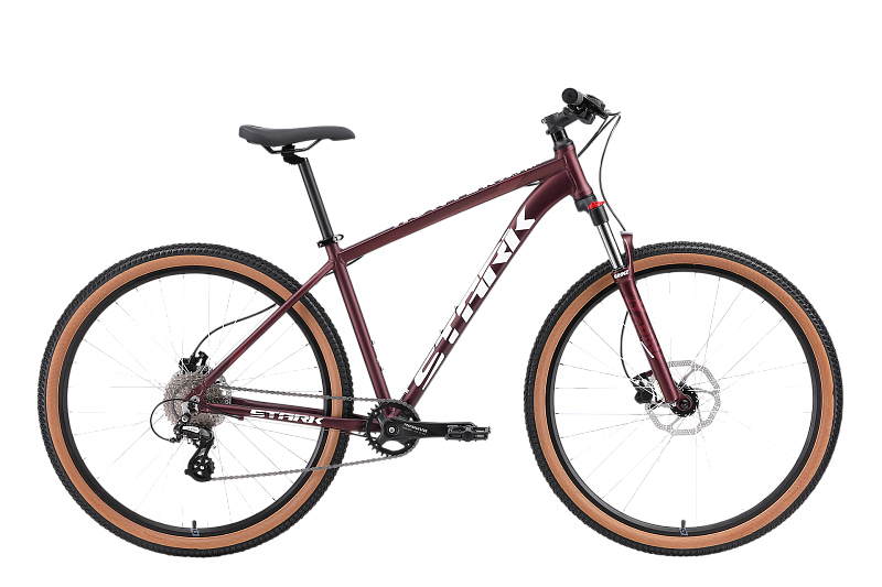 

Велосипед STARK Hunter 29.3 HD 2024 красный-белый 18"
