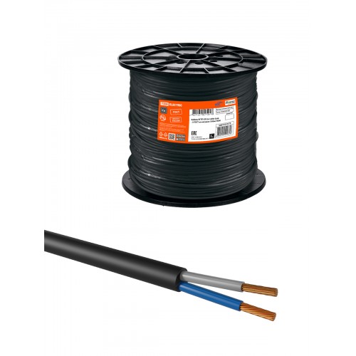 фото Кабель кгтп-хл 2х2,5(n)-0,66 гост на катушке (100м) tdm sq0110-0174 tdm electric