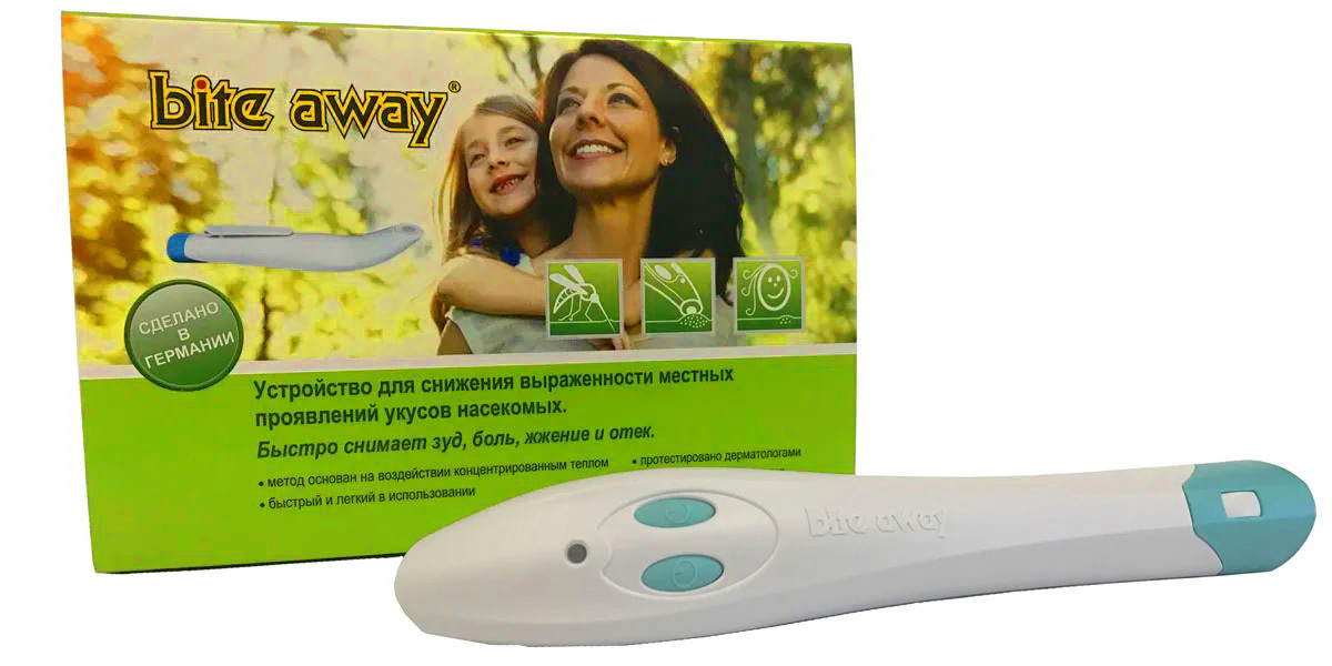 Купить Bite Away Электронное устройство для внешнего лечения укусов насекомых