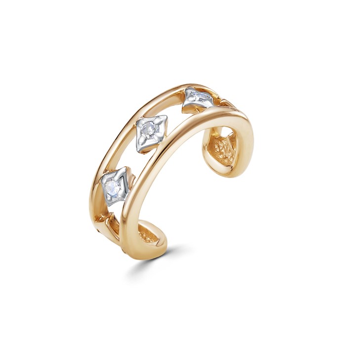 

Пирсинг из золота Vesna jewelry 41414-151-01-01, бриллиант, 41414-151-01-01