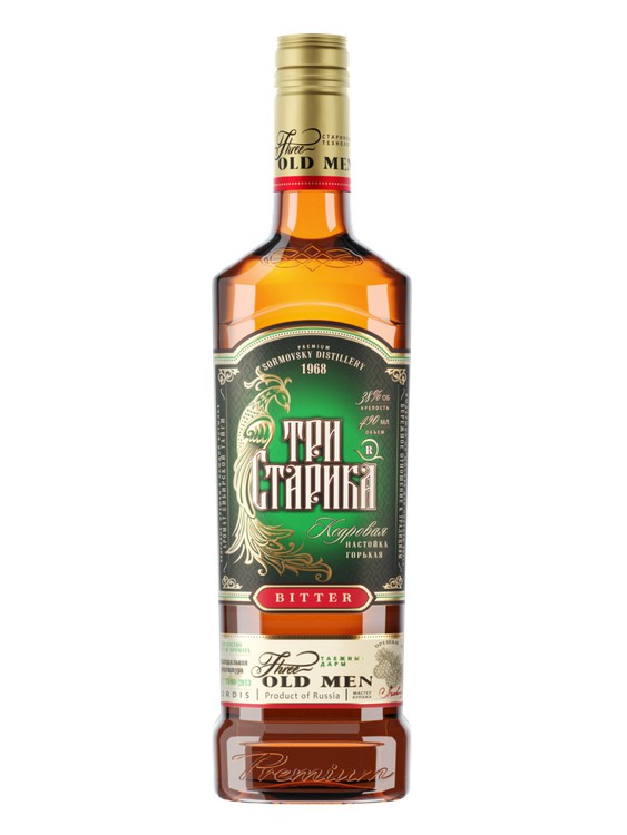 Настойка Три старика кедровая 38% 0.49л