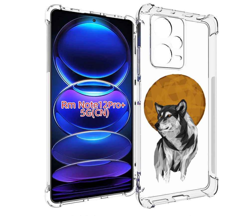 

Чехол MyPads Лунный волк для Xiaomi Redmi Note 12 Pro + Plus, Прозрачный, Tocco